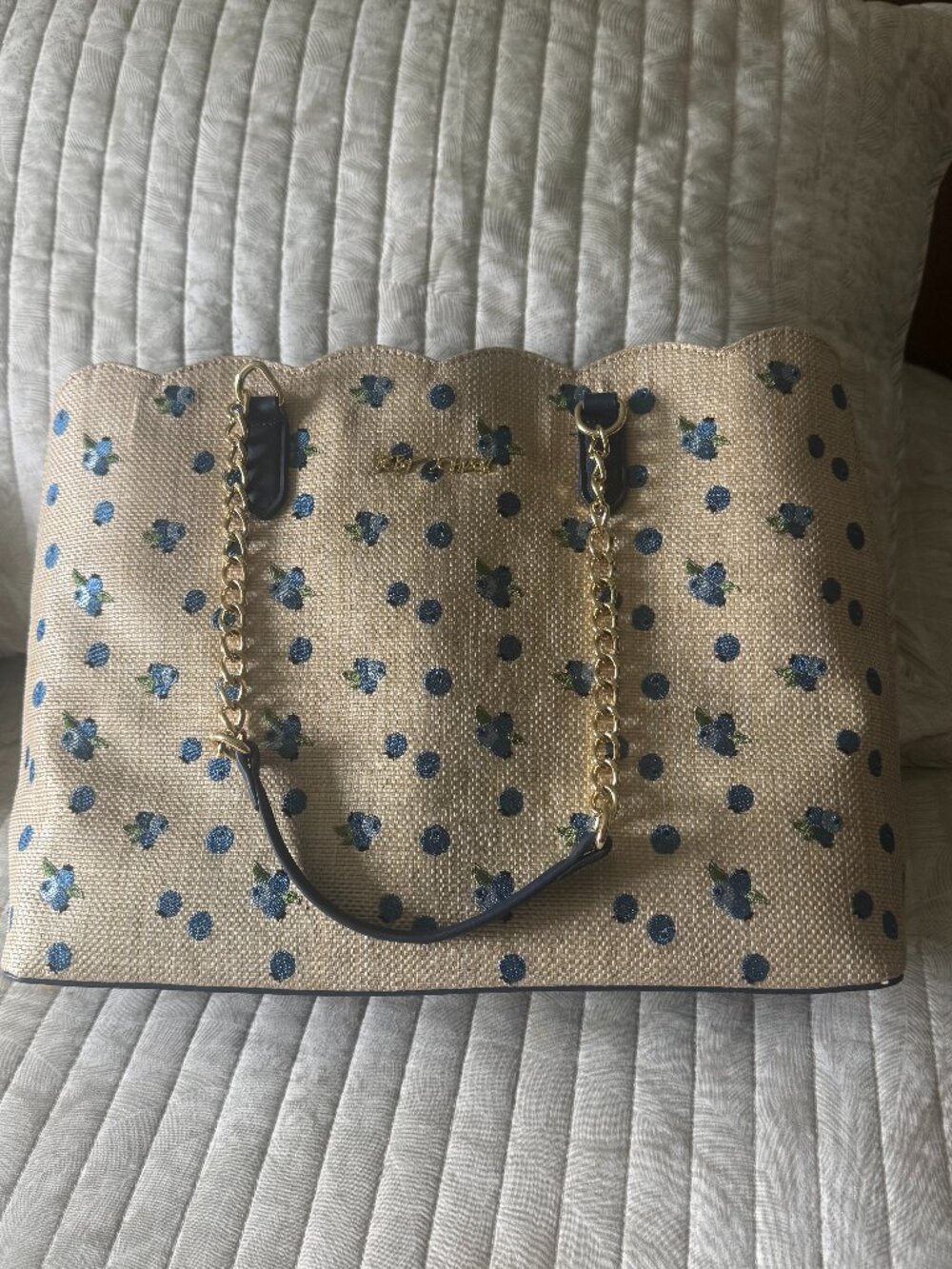Betsey Johnson Blueberry Tote Bag